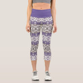 Leggings Capri rose bleu (Recto)