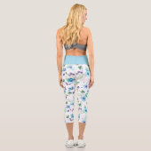 Leggings Capri Rose bleu (Verso)
