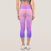 Leggings Capri Rose Bleu rustique ombre (Verso)