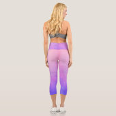 Leggings Capri Rose Bleu rustique ombre (Verso)
