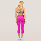 Leggings Capri Rose chaud brillant (Verso)