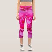 Leggings Capri Rose délicate. (Recto)