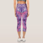 Leggings Capri Rose en fleurs (Verso)