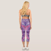 Leggings Capri Rose en fleurs (Verso)