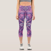 Leggings Capri Rose en fleurs (Recto)