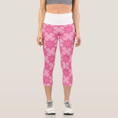 Leggings Capri Rose Et Blanc (Recto)