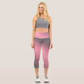 Leggings Capri rose gris clair de lune ombre (Recto)