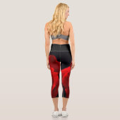 Leggings Capri Rose rouge lecapcnm (Verso)