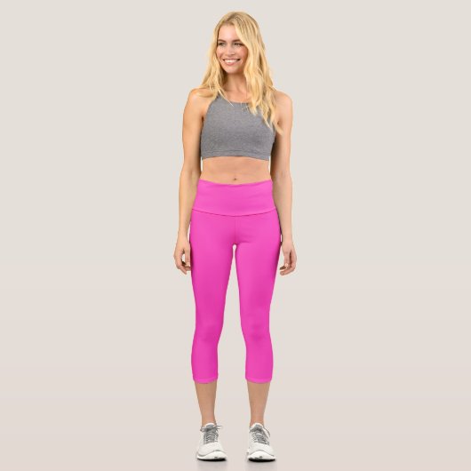 Leggings Capri Rose sécurité (Recto)