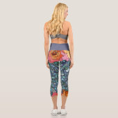 Leggings Capri Roses mosaïques (Verso)