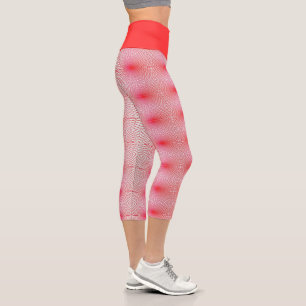 Leggings Capri rouge avec amour