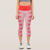 Leggings Capri rouge avec amour (Recto)