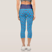 Leggings Capri Rouge Coeur Fun Balloon Motif Blue Chic (Verso)