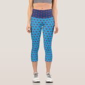 Leggings Capri Rouge Coeur Fun Balloon Motif Blue Chic (Recto)
