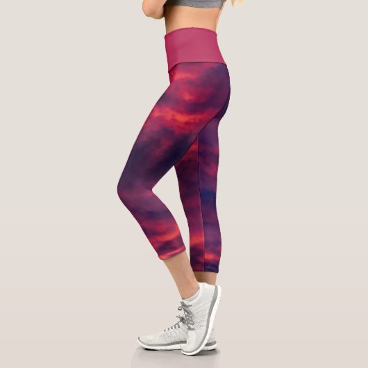 Leggings Capri rouge d'août (Gauche)