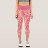 Leggings Capri Rouge Gingham (Recto)