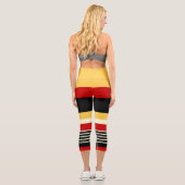 Leggings Capri Rouge jaune (Verso)