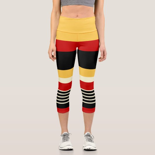 Leggings Capri Rouge jaune (Recto)