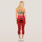 LEGGINGS CAPRI ROUGE LIPS KISS CAPRI YOGA LEGINGS (Verso)