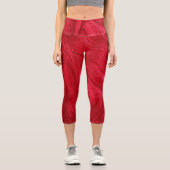 LEGGINGS CAPRI ROUGE PAILLETÉ (Recto)