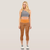 Leggings Capri Rouille | Zazzle_Growshop. (Recto)