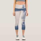 Leggings Capri Roulement des carrés Fibonacci (Recto)