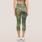 Leggings Capri Rousseau Tropical Jungle Lion Peinture (Verso)