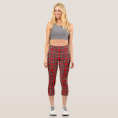 Leggings Capri Royal Stewart Tartan Plaid Scottish Motif (Recto)