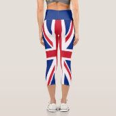 Leggings Capri Royaume-Uni Union Jack Drapeau des colonies britan (Verso)