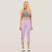 Leggings Capri Ruban de sensibilisation Lupus pourpre (Recto)
