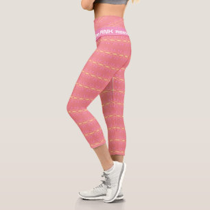 Leggings Capri Ruban rose mode & Danse, Fitness, Sports