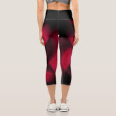 Leggings Capri Ruby Red Petal noir (Verso)
