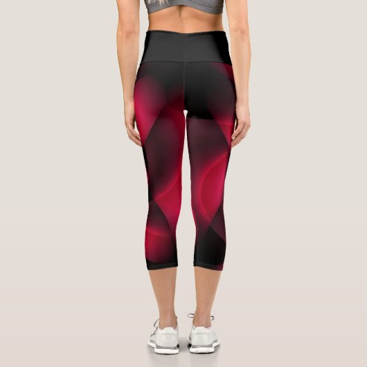Leggings Capri Ruby Red Petal noir (Verso)