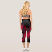 Leggings Capri Ruby Red Petal noir (Verso)