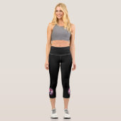 Leggings Capri Running Mindset - Citation d'endurance de la fille (Recto)