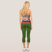 Leggings Capri Russie & Russie Drapeau mode, Fitness, Armée Sport (Verso)