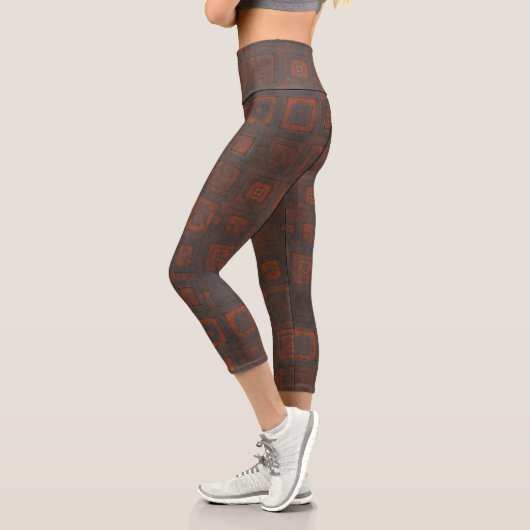 Leggings Capri Rust Géométrique (Gauche)