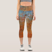 Leggings Capri Rusty, Verdigris, Grunge Steampunk (Recto)