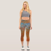 Leggings Capri Rusty, Verdigris, Grunge Steampunk (Recto)