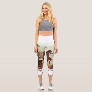 Leggings Capri Rythmes d'abondance : Joie d'après-récolte