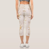 Leggings Capri Sable et Starfish couleur neutre naturelle (Verso)
