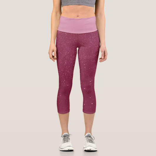 Leggings Capri Sable rose chaud (Recto)