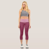 Leggings Capri Sable rose chaud (Recto)
