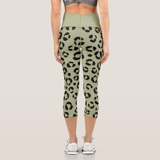 Leggings Capri Saged Leopard (Verso)
