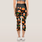 Leggings Capri saison de café citrouille d'épices (Verso)