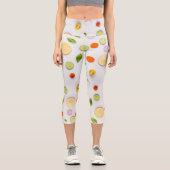 Leggings Capri Salade savoureuse sur votre (Recto)