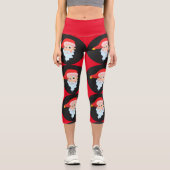LEGGINGS CAPRI SANTA CLAUS CAPRI YOGA LEGINGS (Recto)