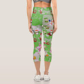 Leggings Capri Santa Magical Green New Year (Verso)
