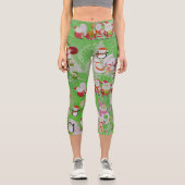 Leggings Capri Santa Magical Green New Year (Recto)