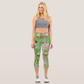 Leggings Capri Santa Magical Green New Year (Recto)